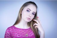 Valentina SWAROVSKI (náhrdelník zlatý, krystal růžový)