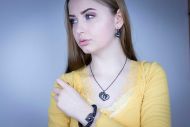 Valentýna SWAROVSKI (náhrdelník černý)