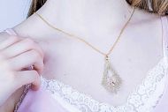 Sylvie (set zlatý), náhrdelník + náušnice