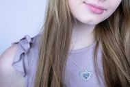 Valentina SWAROVSKI  (náhrdelník stříbrný, krystal modrý)