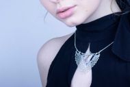 Lisa (set černý), náhrdelník + náušnice